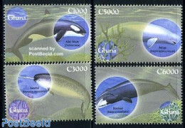 Ghana 2001 Sea Mammals 4v, Mint NH, Nature - Sea Mammals - Other & Unclassified