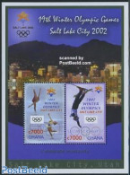 Ghana 2002 Salt Lake City S/s, Mint NH, Sport - Olympic Winter Games - Skating - Skiing - Ski