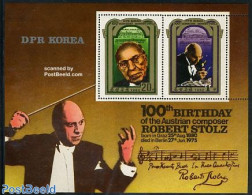 Korea, North 1980 Robert Stolz 2v M/s, Mint NH, Performance Art - Music - Musica