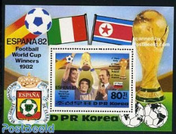 Korea, North 1982 World Cup Football Winners S/s, Mint NH, Sport - Football - Korea (Noord)