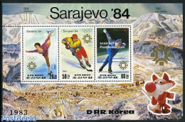 Korea, North 1983 Olympic Winter Games 3v M/s, Mint NH, Sport - Ice Hockey - Olympic Winter Games - Skating - Hockey (Ijs)