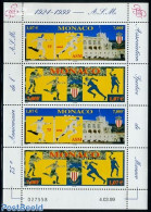 Monaco 1999 AS Monaco M/s (with 2 Sets), Mint NH, Sport - Boxing - Football - Handball - Sport (other And Mixed) - Unused Stamps
