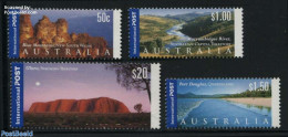 Australia 2001 Definitives, Views 4v, Mint NH, History - Nature - Geology - Water, Dams & Falls - Nuovi