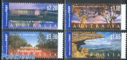 Australia 2002 Landscapes 4v, Mint NH, Nature - Trees & Forests - Art - Libraries - Unused Stamps