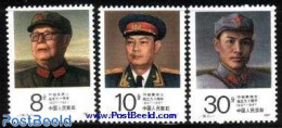 China People’s Republic 1987 Ye Jiangying 3v, Mint NH - Nuevos
