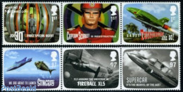 Great Britain 2011 Gerry Anderson, Thunderbirds 6v (2x [::]), Mint NH, Transport - Space Exploration - Art - Science F.. - Ongebruikt