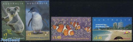 Australia 2004 Tourism 4v (2v+[:]), Mint NH, Nature - Various - Animals (others & Mixed) - Birds - Fish - Penguins - T.. - Unused Stamps