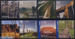 Australia 2005 World Heritage 4x2v [:] Joint Issue U.K., Mint NH, History - Various - Archaeology - World Heritage - J.. - Nuevos