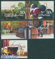 Australia 2005 Wine 5v (1v+2x[:]), Mint NH, Nature - Fruit - Wine & Winery - Ungebraucht