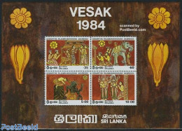 Sri Lanka (Ceylon) 1984 Vesak S/s, Mint NH, Nature - Religion - Elephants - Religion - Sri Lanka (Ceylan) (1948-...)