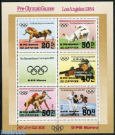 Korea, North 1983 Olympic Games 5v M/s, Mint NH, Sport - Boxing - Judo - Olympic Games - Shooting Sports - Pugilato