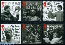 Great Britain 2011 Shakespeare Company 6v, Mint NH, Performance Art - Theatre - Art - Authors - Unused Stamps