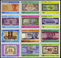 Aruba 2011 Paper Money 12v, Sheetlet, Mint NH, Nature - Various - Camels - Money On Stamps - Coins