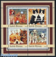 Guinea Bissau 2003 Dogs & Cats 4v M/s, Mint NH, Nature - Cats - Dogs - Guinée-Bissau