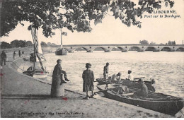 LIBOURNE - Pont Sur La Dordogne - Très Bon état - Libourne