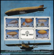 Korea, North 1982 200 Years Aviation 5v M/s, Mint NH, Transport - Balloons - Zeppelins - Airships