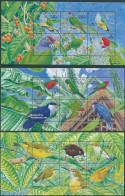 Nauru 2005 Birds 3 S/s, Mint NH, Nature - Birds - Parrots - Other & Unclassified