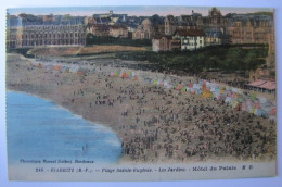 FRANCE - PYRENEES-ATLANTIQUES - BIARRITZ - Plage Sainte-Eugénie - Les Jardins - Hôtel Du Palais - Biarritz