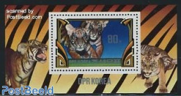 Korea, North 1982 Tigers S/s, Mint NH, Nature - Animals (others & Mixed) - Cat Family - Corea Del Nord