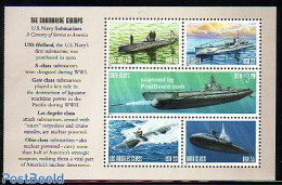 United States Of America 2000 Submarines S/s, Mint NH, Transport - Ships And Boats - Ungebraucht