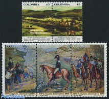 Colombia 1989 Simon Bolivar 5v ([::]+[:], Mint NH, Nature - Cattle - Horses - Art - Paintings - Colombia