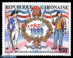 Gabon 1989 French Revolution 1v, Mint NH, History - History - Nuevos