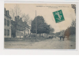 CHAMBON SUR VOUEIZE - Route D'Aubusson Et La Promenade - état - Chambon Sur Voueize