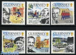 Guernsey 1999 Sandhurst Academy 6v, Mint NH, History - Nature - Science - Various - Churchill - Militarism - Horses - .. - Sir Winston Churchill