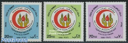 Kuwait 1986 Red Half Moon 3v, Mint NH, Health - Red Cross - Croix-Rouge