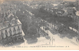 TOURS - Place Du Palais Et Avenue De Grammont à Vol D'oiseau - Très Bon état - Tours