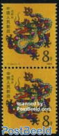 China People’s Republic 1988 Year Of The Dragon Booklet Pair, Mint NH, Various - New Year - Unused Stamps