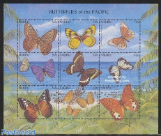 Nauru 2002 Butterflies 9v M/s, Mint NH, Nature - Butterflies - Sonstige & Ohne Zuordnung