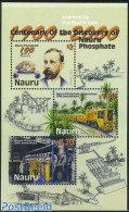 Nauru 2000 Phosphate Industry S/s, Mint NH, Science - Transport - Mining - Railways - Trains