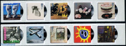 Great Britain 2010 Classic Album Covers 10v S-a, Mint NH, Nature - Performance Art - Dogs - Music - Popular Music - Ar.. - Ongebruikt