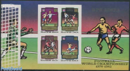 Korea, North 1980 WC Football S/s Imperforated, Mint NH, Sport - Football - Corée Du Nord