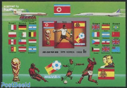 Korea, North 1982 World Cup Football S/s Imperforated, Mint NH, Sport - Football - Korea (Noord)