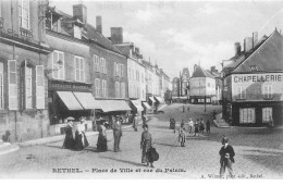 RETHEL - Place De Ville Et Rue Du Palais - Très Bon état - Rethel