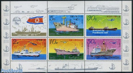 Korea, North 1978 Ships 5v M/s, Mint NH, Transport - Various - Ships And Boats - Maps - Bateaux
