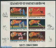 Korea, North 1979 Olympic Games 6v M/s Imperforated, Mint NH, Sport - Olympic Games - Corée Du Nord