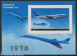 Korea, North 1978 Civil Aviation S/s Imperforated, Mint NH, Transport - Aircraft & Aviation - Flugzeuge