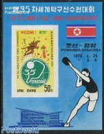 Korea, North 1979 Table Tennis S/s, Imperforated, Mint NH, Sport - Sport (other And Mixed) - Table Tennis - Tennis De Table
