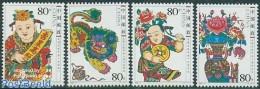 China People’s Republic 2006 Newyear In Wuqiang 4v, Mint NH, Nature - Various - Cat Family - Flowers & Plants - New .. - Ungebraucht