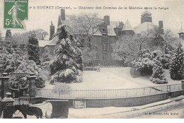 GUERET - Château Des Comtes De La Marche Sous La Neige - Très Bon état - Guéret