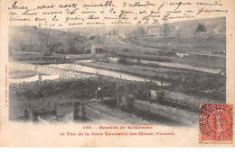 Bassins De Schlamms Et Vue De La Gare LAVAVEIX LES MINES - Très Bon état - Other & Unclassified