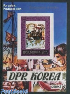 Korea, North 1980 James Cook S/s, Imperforated, Mint NH, History - Transport - Explorers - Ships And Boats - Explorers