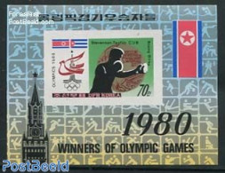 Korea, North 1980 Olympic Winners S/s, Imperforated, Mint NH, Sport - Boxing - Olympic Games - Boxe