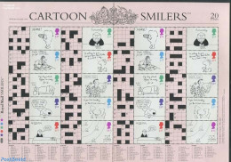 Great Britain 2003 Label Sheet, Crossword Cartoons, Mint NH, Art - Comics (except Disney) - Nuovi