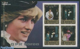 Korea, North 1982 Birth Of William 4v M/s, Imperforated, Mint NH, History - Charles & Diana - Kings & Queens (Royalty) - Case Reali