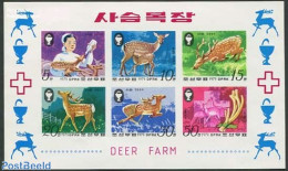 Korea, North 1979 Deer 6v M/s, Mint NH, Nature - Animals (others & Mixed) - Deer - Corée Du Nord