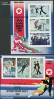 Korea, North 1979 Olympic Winter Games 2x3v M/s, Imperforated, Mint NH, Sport - Ice Hockey - Olympic Winter Games - Sk.. - Hockey (Ijs)